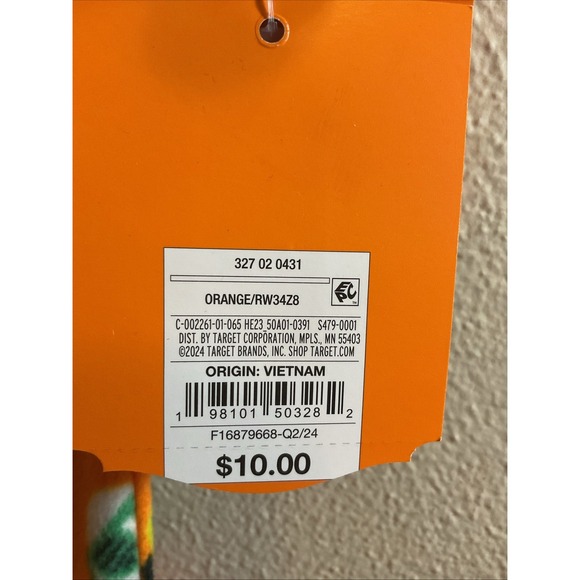 Infant Plush Orange Ghost & Pumpkin Halloween Sleeper Pajamas size 3-6 Months - Picture 3 of 6